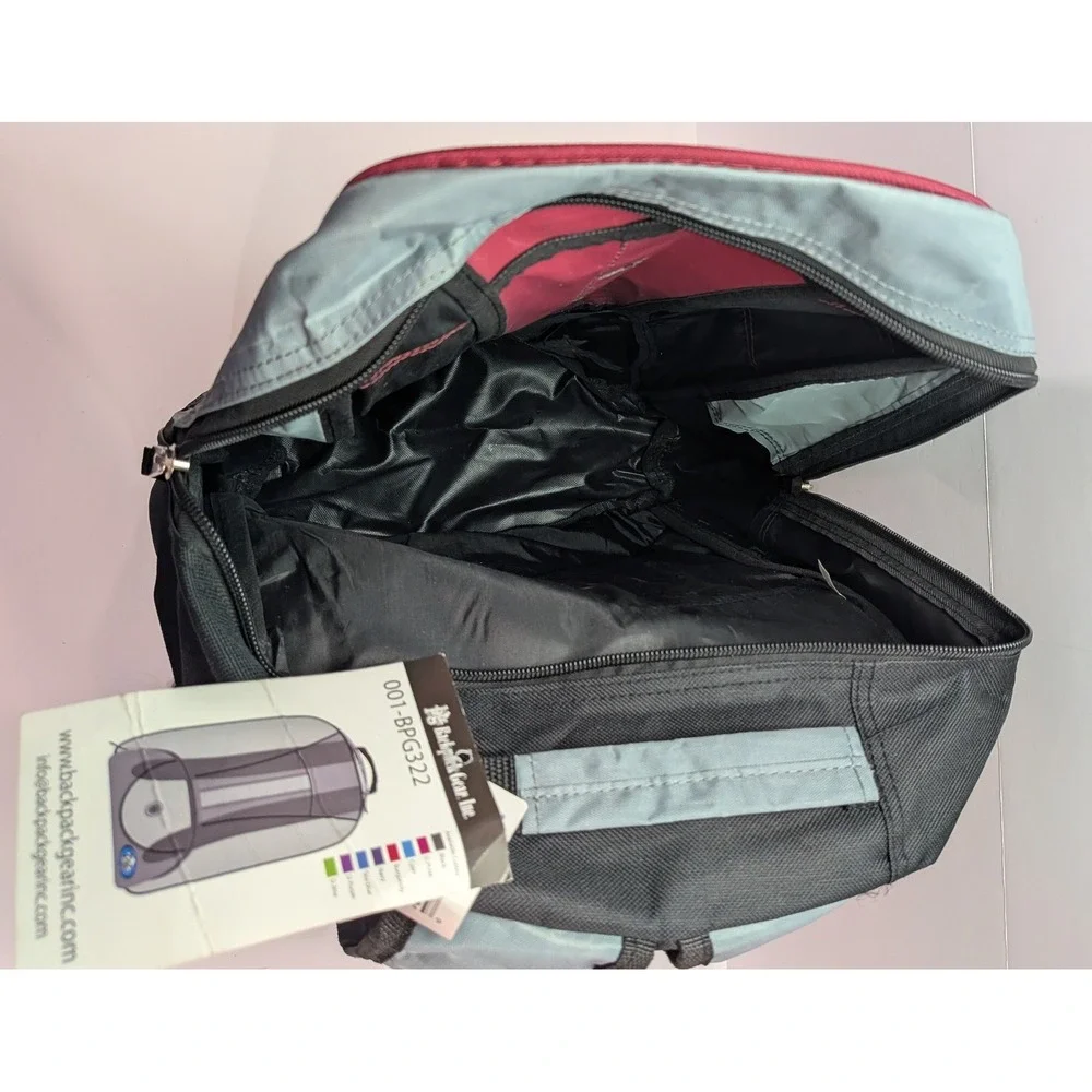 Backpack Gear Inc Digital Component Backpack Unisex 18in Burgundy New 001-BPG322